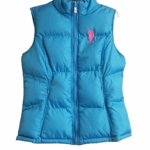 US POLO ASSN WOMEN'S PUFFER VEST SIZE LARGE